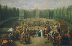 Die Grundsteinlegung des Concordiatempels in Laxenburg by Martin Knoller