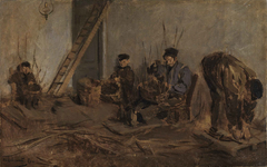 Die Korbflechter by Max Liebermann