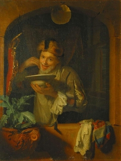 Domestic Shaving by Godfried Schalcken