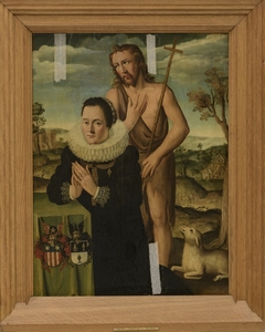 Drieluik met de marteldood van de H. Sebastiaan by anonymous painter