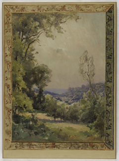 Esquisse pour la mairie de Bagneux : Paysage by Eugène Bourgeois