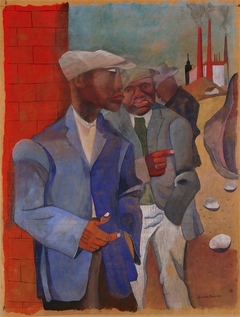 Factory workers by Romare Bearden