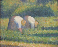 Farm Women at Work by Georges Seurat