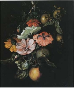 Festoon of flowers by Rachel Ruysch