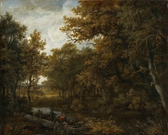 Forest by Meindert Hobbema