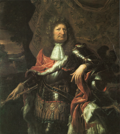 Friedrich Wilhelm von Brandenburg, der Große Kurfürst im Harnisch und Kurmantel by Gedeon Romandon