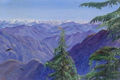 From Nahl Dehra near Simla (Shimla), Himachal Pradesh, India by Marianne North