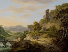 Gezicht op Civita Castellana by Daniël Dupré