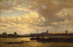 Gezicht op Culemborg by Johan Conrad Greive