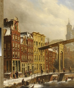 Gezicht op de Houtgracht by Oene Romkes de Jongh