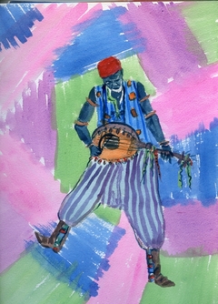 guitarist by Charles Dey