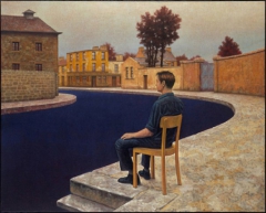 HANS AT THE BLUE CANAL 2 by Andreas M. Wiese