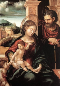 Holy Family with Child St. John by Hans Burgkmair the Elder