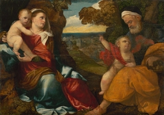 Holy Family with Saint John the Baptist by Bonifazio Veronese