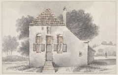 Huis te Zoelmond, in de Betuwe, frontaal gezien by Evert Doublet