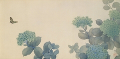 Hydrangeas by Hishida Shunsō