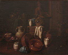 Intérieur de cuisine by Giovanni Domenico Valentino