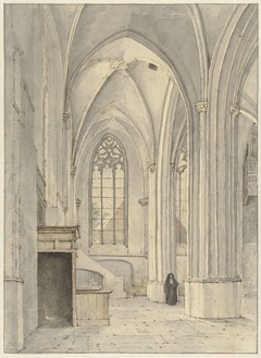 Interieur van de kerk van Rhenen by Gerrit Lamberts