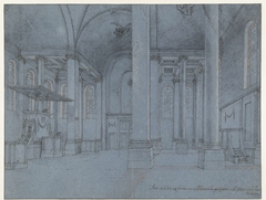 Interieur van de Nieuwe Kerk in Haarlem by Pieter Jansz Saenredam