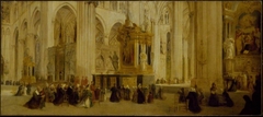 Interior of Amiens Cathedral by John Scarlett Davis