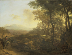 Italian landscape with mule driver by Jan Both