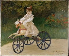 Jean Monet (1867–1913) on His Hobby Horse by Claude Monet