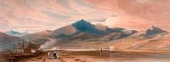 John Varley - View of Snowdon from Taquin Ferry - ABDAG003554 by John Varley