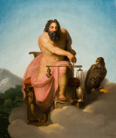 Jupiter Weighing the Fate of Man by Nicolai Abildgaard