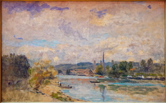 L'Île Lacroix à Rouen by Albert Lebourg