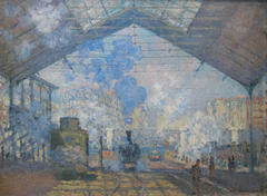 La Gare Saint-Lazare by Claude Monet