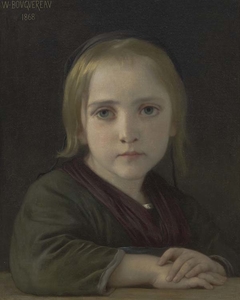 La petite fille aux yeux bleus by William-Adolphe Bouguereau