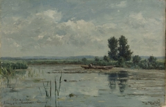 Lake near Loosdrecht by Willem Roelofs I