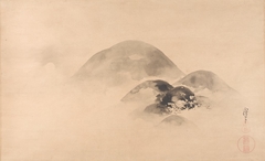 Landscape with Full Moon by Kanō Naonobu