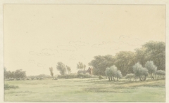 Landschap in de omgeving van Wageningen by Egbert van Drielst