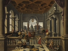 Lazarus im Palast des reichen Mannes by Bartholomeus van Bassen