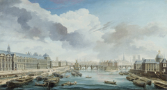 Le Louvre, le Pont-Neuf et le Collège des Quatre-Nations by Nicolas-Jean-Baptiste Raguenet