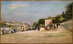 Le Pont des Arts et le Pont-Neuf, vus de la berge du pont des Saints-Pères by Édouard Crémieux