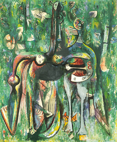 Le Sombre Malembo, Dieu du carrefour by Wifredo Lam