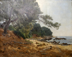 Les pins penchés à Carqueiranne by Paulin Bertrand