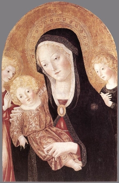 Madonna col Bambino e due angeli by Francesco di Giorgio