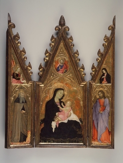 Madonna of Humility, portable altarpiece by Andrea di Bartolo