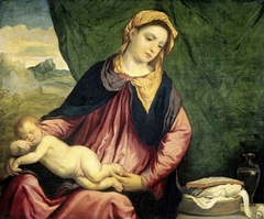 Madonna with Sleeping Child by Paris Bordone