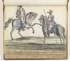 Mallabaarse officier en ruiter by Jan Brandes