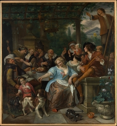 Merry Company on a Terrace by Jan Steen