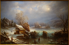 Mid-Winter Moonlight by Régis François Gignoux