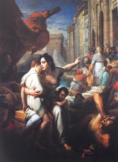 Monseigeur de Belzunce pendant la peste de 1721 à Marseille by François Gérard