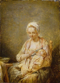 Mother Feeding her Child by Nicolas Bernard Lépicié