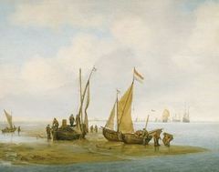 Mussel Fishing by Julius Porcellis