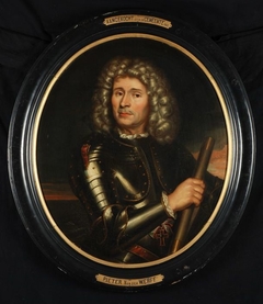 Ovaal portret van Willem Bastiaensz. Schepers by Pieter van der Werff