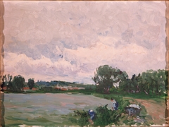 Paisaje de Vichy (Río Alier) by Aureliano de Beruete